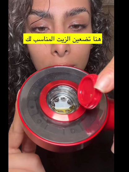 فرشاة تدليك فروة الرأس بـ خزان زيت