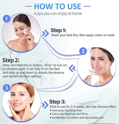 المضادة للتجاعيد مدلك الوجه الرقبة الوجه جهاز الجمال شد الجلد جهاز شد الوجه تقليل الذقن المزدوجة أداة العناية بالبشرة 7 ألوان