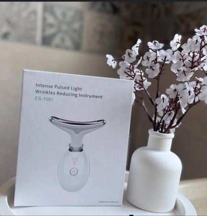 المضادة للتجاعيد مدلك الوجه الرقبة الوجه جهاز الجمال شد الجلد جهاز شد الوجه تقليل الذقن المزدوجة أداة العناية بالبشرة 7 ألوان