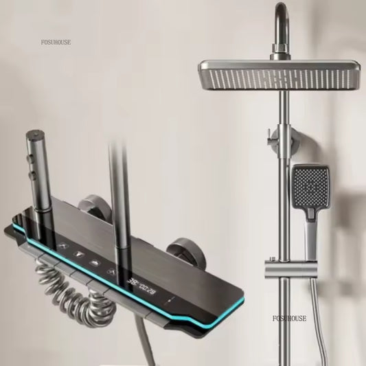 خلاط دش بيانو 2 في 1 مع رف زجاجي – نظام تحكم بأربع وظائف