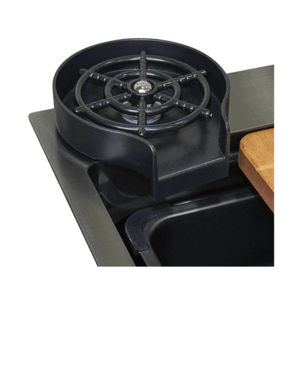 حوض مطبخ سمارت 336 مقاس 75 × 46 سم بخلاط شداد و خلاط شلال وقورمة و ضاغط صابون و مغسلة أكواب و الصرف