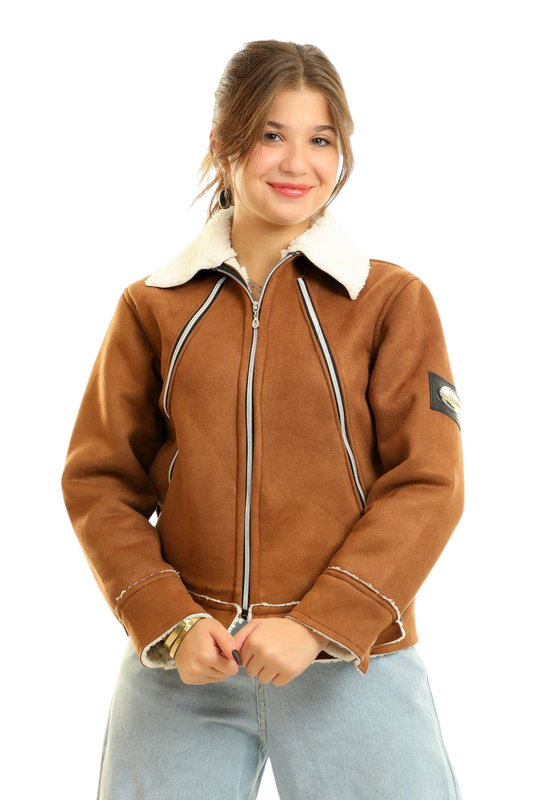 جاكيت بومبر قصير للبنات