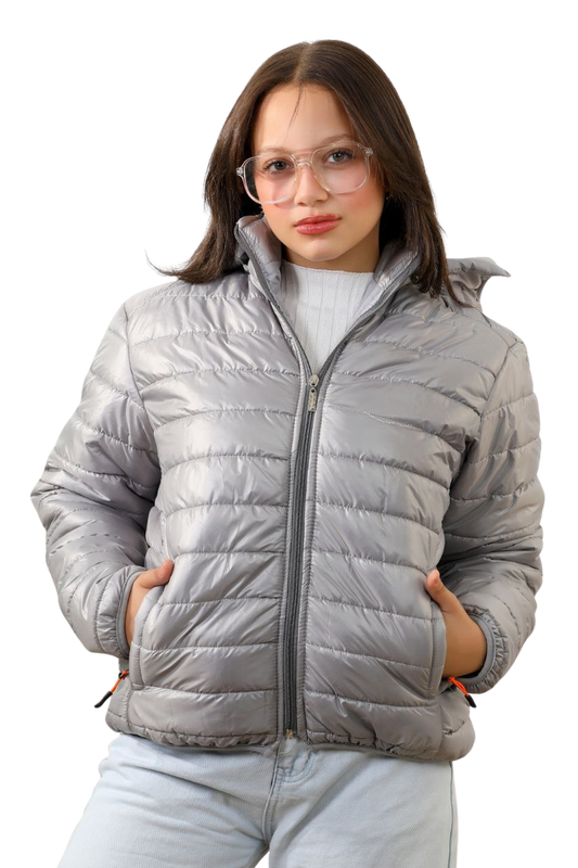 جاكيت واتر بروف قصير للبنات